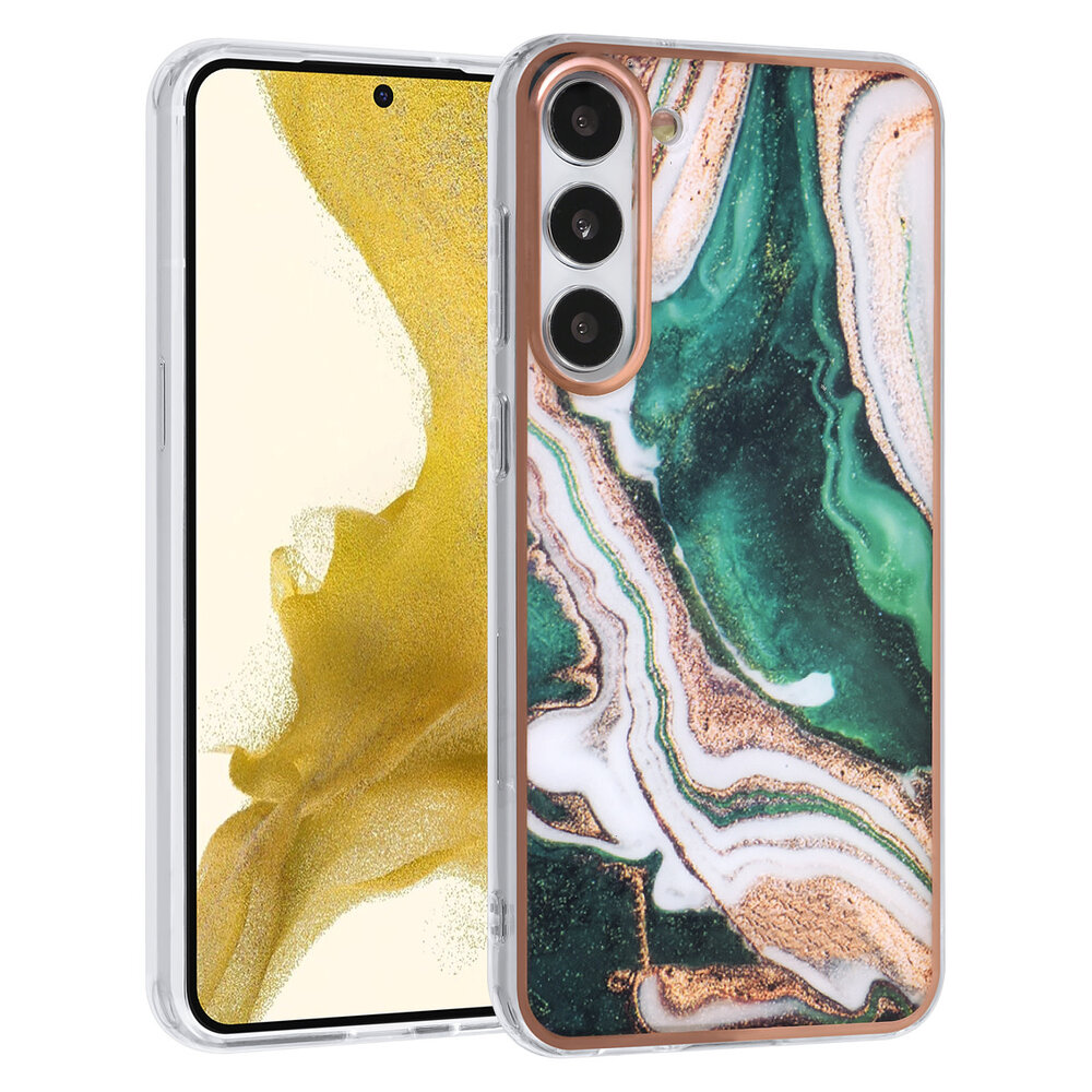 UNIQ Accessory UNIQ Accessory Galaxy S23 Plus TPU Backcover - Marble Green UNIQ Accessory UNIQ Accessory Galaxy S23 Plus TPU Backcover - Marble Green