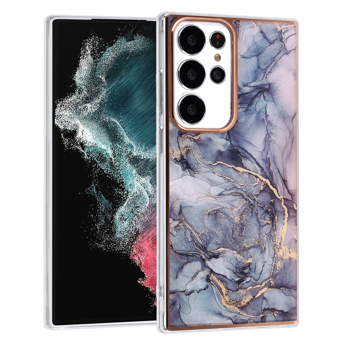 UNIQ Accessory UNIQ Accessory Galaxy S23 Ultra TPU Backcover - Marble Grey