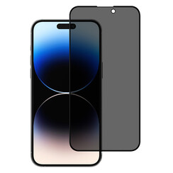 box of 10 - UNIQ Accessory iPhone 14 Pro Max Screenprotector - Privacy Glass - Zwart