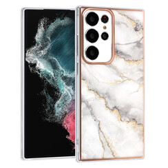 UNIQ Accessory Galaxy S23 Ultra TPU Hülle - Marble White