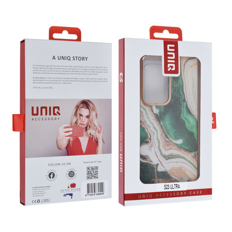 UNIQ Accessory UNIQ Accessory Coque arrière en TPU pour Galaxy S23 Ultra - Marble Green UNIQ Accessory UNIQ Accessory Coque arrière en TPU pour Galaxy S23 Ultra - Marble Green