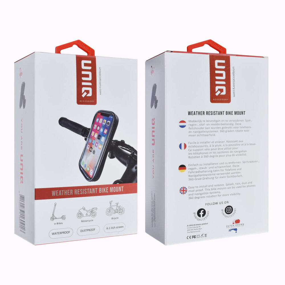 UNIQ Accessory UNIQ Accessory Porte-Vélo Résistant Aux Intempéries 6.5 inch - Noir UNIQ Accessory UNIQ Accessory Porte-Vélo Résistant Aux Intempéries 6.5 inch - Noir