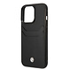 BMW BMW Coque arrière rigide pour iPhone 14 Pro - Porte-cartes - Noir BMW BMW Coque arrière rigide pour iPhone 14 Pro - Porte-cartes - Noir