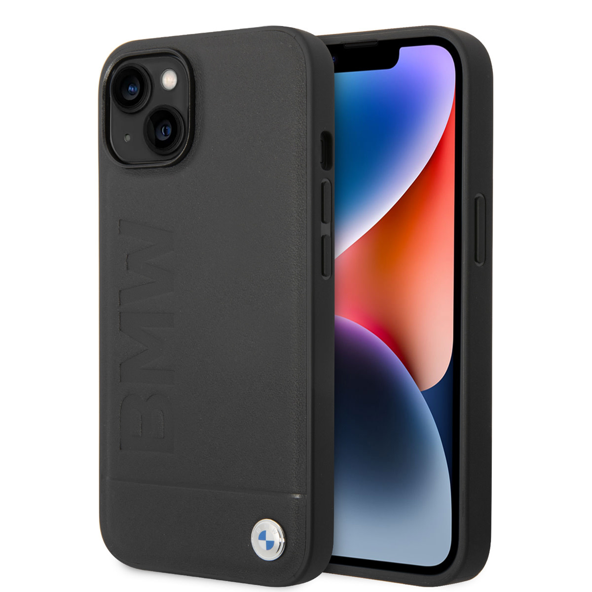 BMW BMW iPhone 14 & 15 Plus Hardcase Backcover - Hot Stamp - Zwart