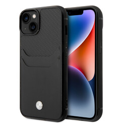 BMW iPhone 14 & 13 Hardcase Backcover - Card holder - Black