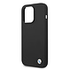 BMW BMW iPhone 14 Pro Max Silicone Backcover - Metal Logo - Zwart