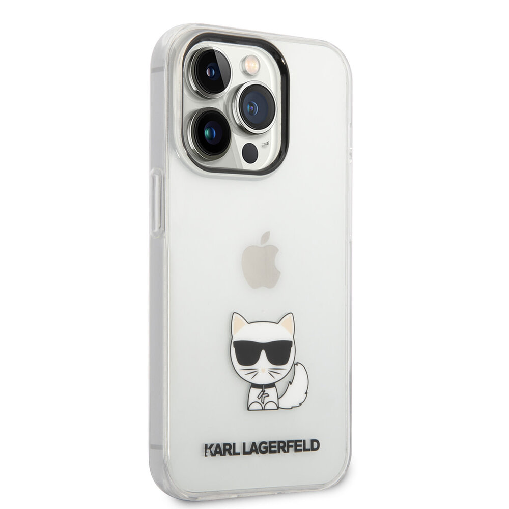 Karl Lagerfeld Karl Lagerfeld iPhone 14 Pro TPU Backcover - Choupette - Transparant Karl Lagerfeld Karl Lagerfeld iPhone 14 Pro TPU Backcover - Choupette - Transparant