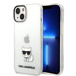 Karl Lagerfeld iPhone 14 & 15 Plus TPU Backcover Hulle - Choupette - Transparent