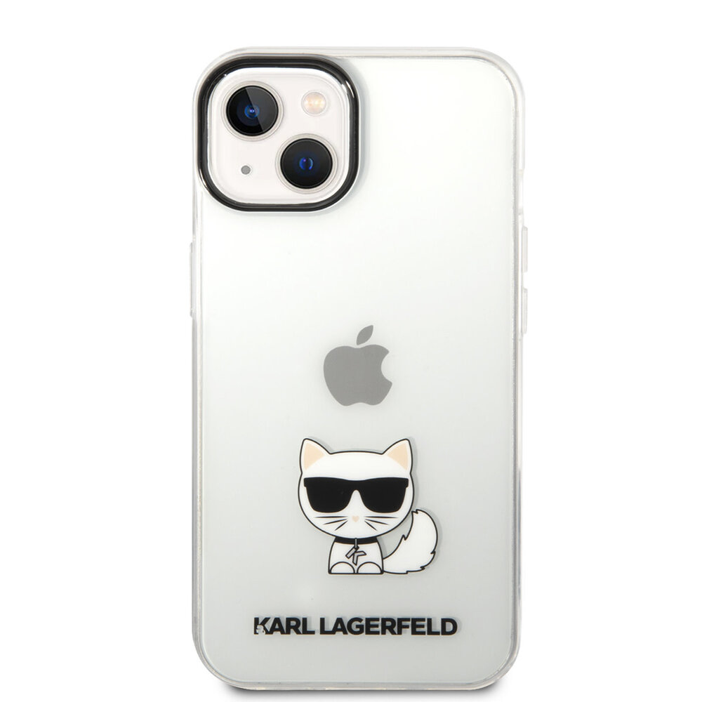 Karl Lagerfeld Karl Lagerfeld Coque arriere en TPU pour iPhone 14 & 15 Plus - Choupette - Transparent Karl Lagerfeld Karl Lagerfeld Coque arriere en TPU pour iPhone 14 & 15 Plus - Choupette - Transparent