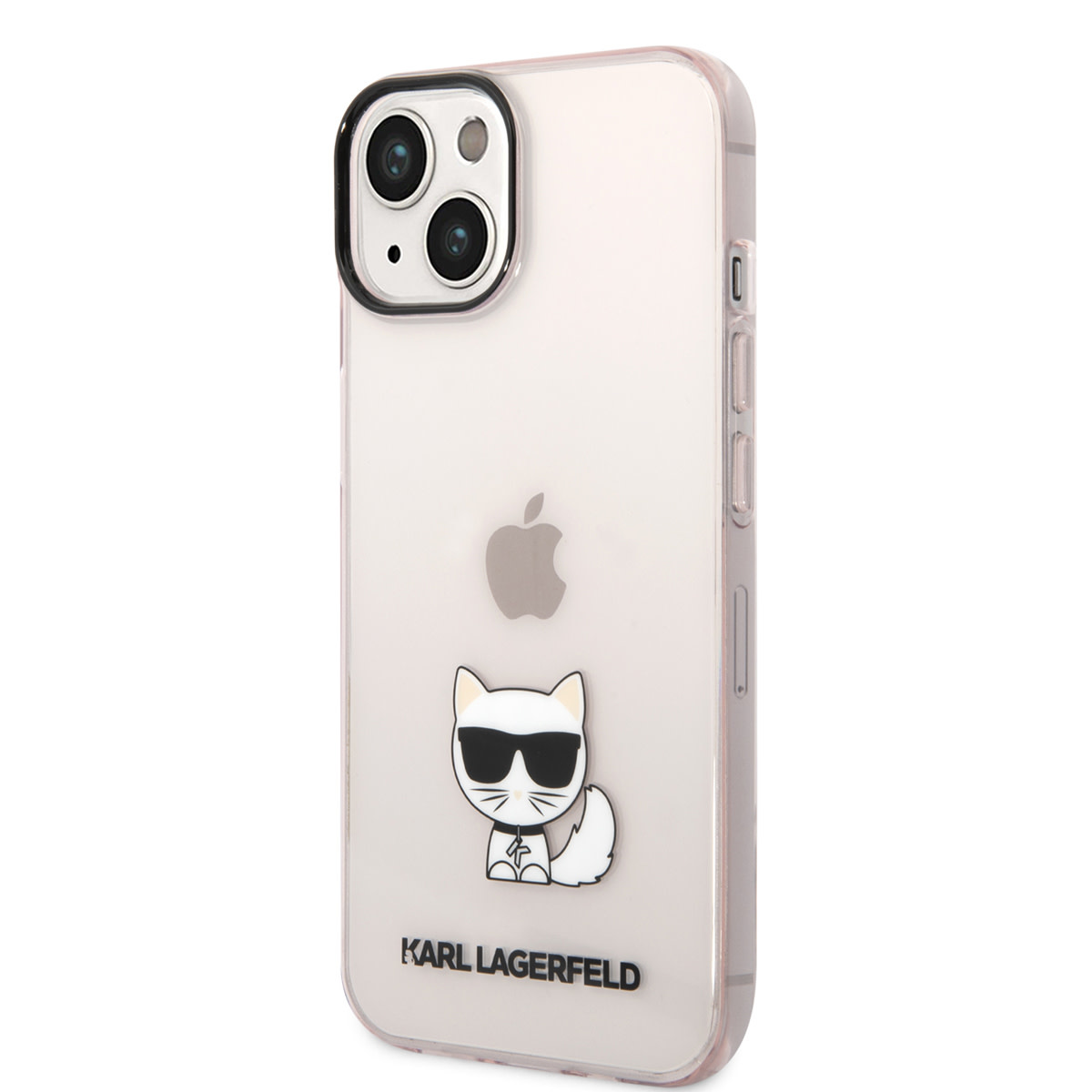Karl Lagerfeld Karl Lagerfeld iPhone 14 & 15 Plus TPU Backcover - Choupette - Transparent - Roze, foto 2 van 6