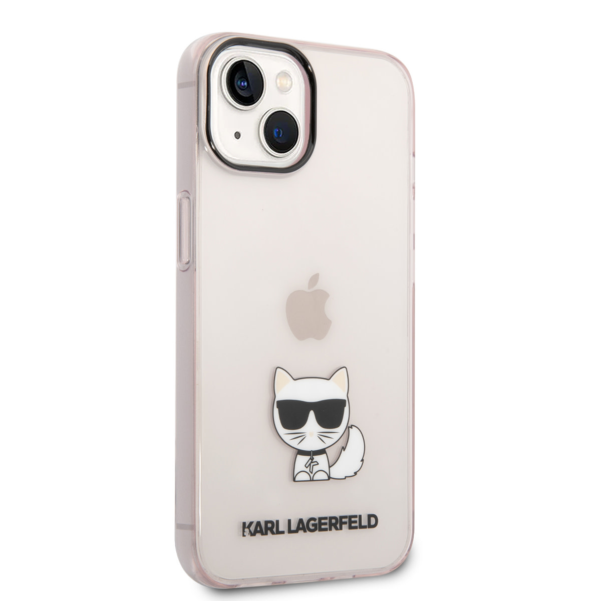 Karl Lagerfeld Karl Lagerfeld iPhone 14 & 15 Plus TPU Backcover - Choupette - Transparent - Roze, foto 4 van 6