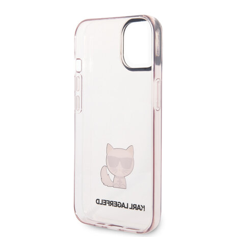 Karl Lagerfeld Karl Lagerfeld Coque arriere en TPU pour iPhone 14 & 15 Plus - Choupette - Transparent - Rose Karl Lagerfeld Karl Lagerfeld Coque arriere en TPU pour iPhone 14 & 15 Plus - Choupette - Transparent - Rose