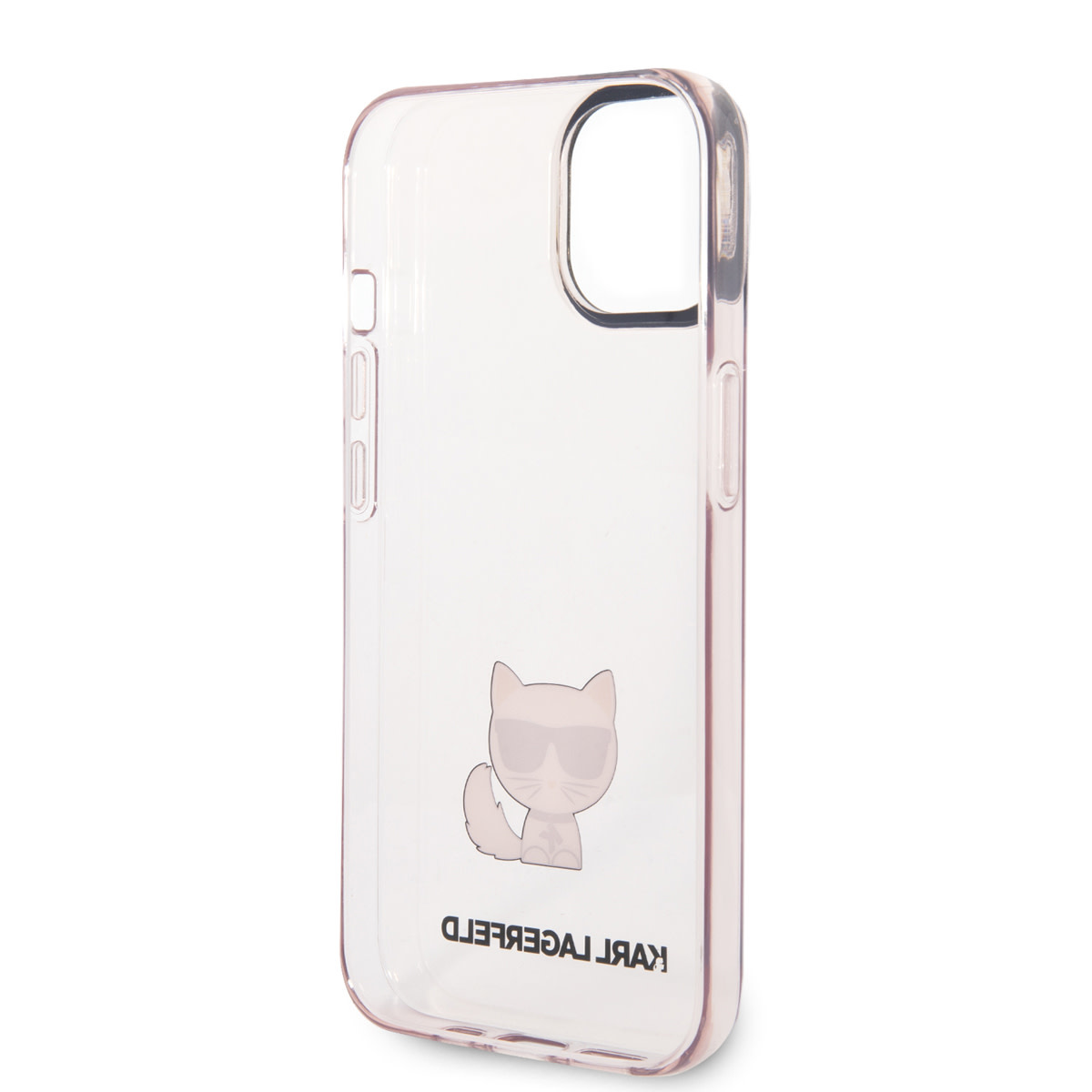 Karl Lagerfeld Karl Lagerfeld iPhone 14 & 15 Plus TPU Backcover - Choupette - Transparent - Roze, foto 6 van 6