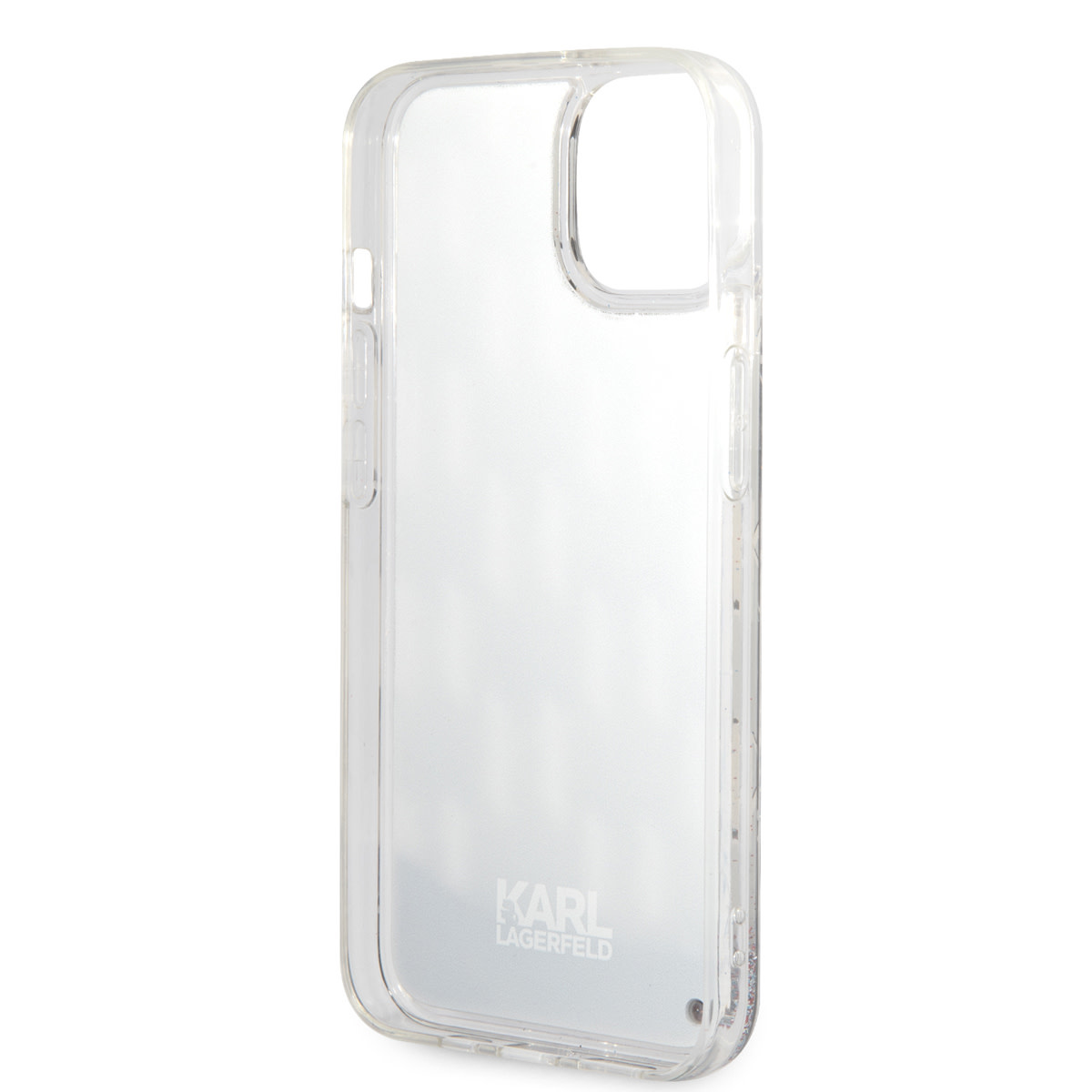 Karl Lagerfeld Karl Lagerfeld iPhone 14 & 15 Plus TPU Backcover - Liquid Glitter - Monogram - Zwart, foto 6 van 6
