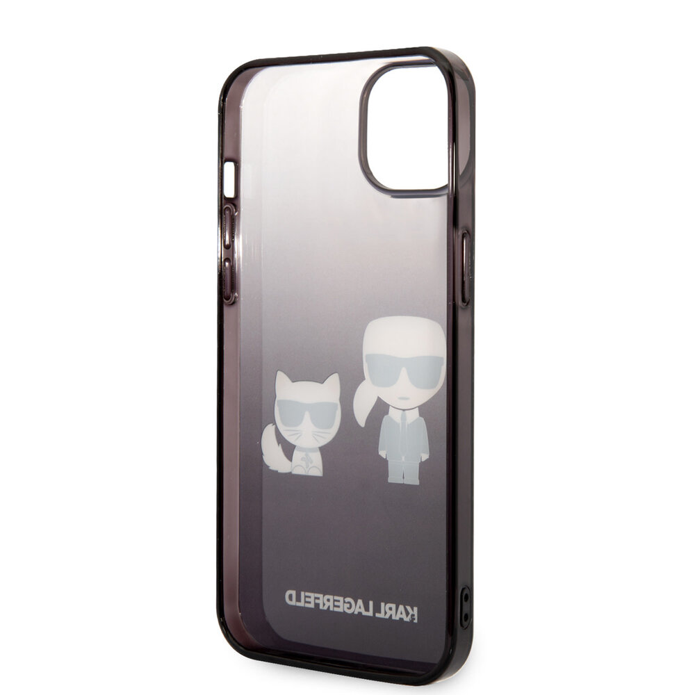 Karl Lagerfeld Karl Lagerfeld Coque arriere rigide pour iPhone 14 & 15 Plus - K&C - Gradient - Noir Karl Lagerfeld Karl Lagerfeld Coque arriere rigide pour iPhone 14 & 15 Plus - K&C - Gradient - Noir