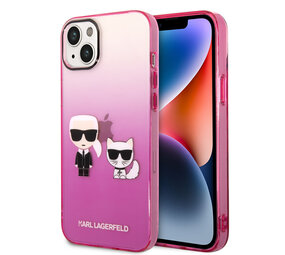 Karl Lagerfeld Karl Lagerfeld Coque arriere rigide pour iPhone 14 & 15 Plus - K&C - Gradient - Rose Karl Lagerfeld Karl Lagerfeld Coque arriere rigide pour iPhone 14 & 15 Plus - K&C - Gradient - Rose