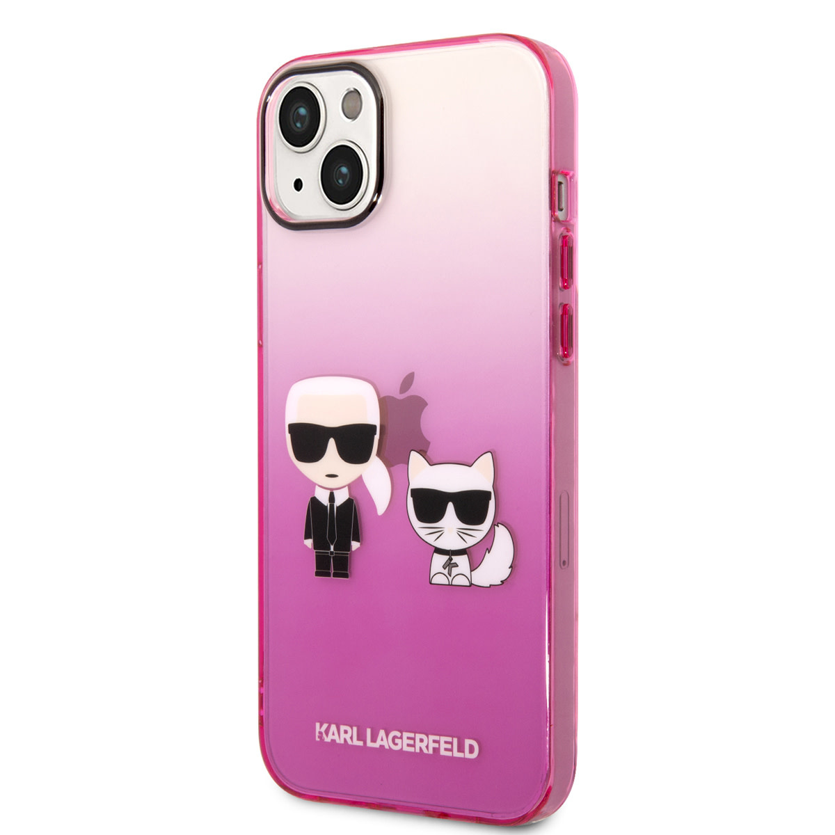 Karl Lagerfeld Karl Lagerfeld iPhone 14 & 15 Plus Hardcase Backcover - K&C - Gradient - Roze, foto 2 van 6
