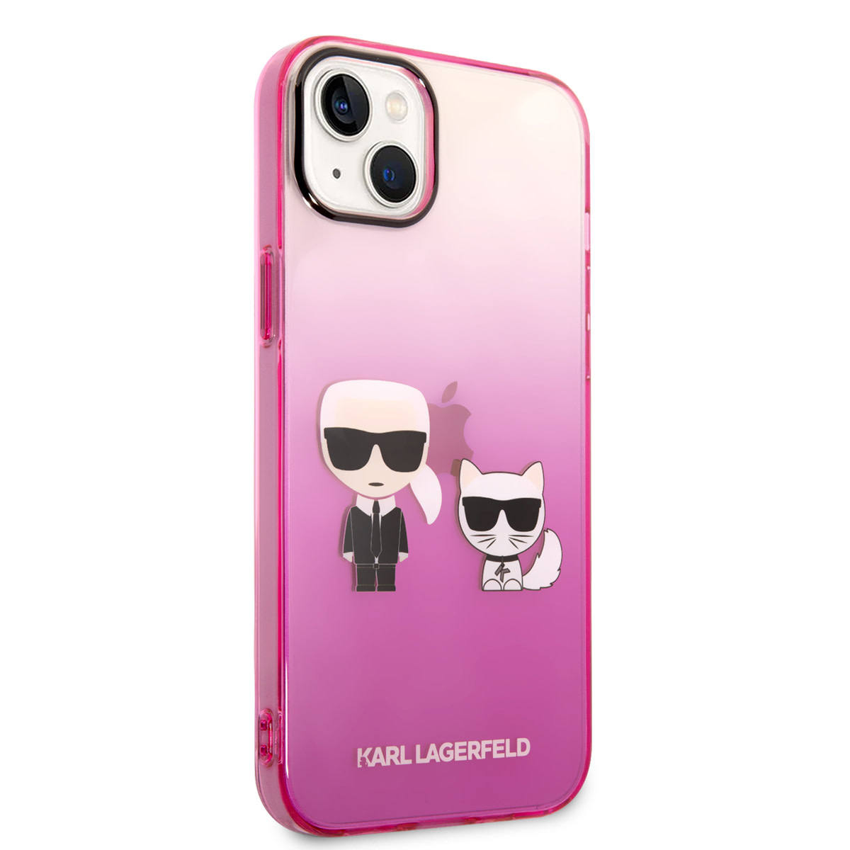 Karl Lagerfeld Karl Lagerfeld iPhone 14 & 15 Plus Hardcase Backcover - K&C - Gradient - Roze, foto 4 van 6