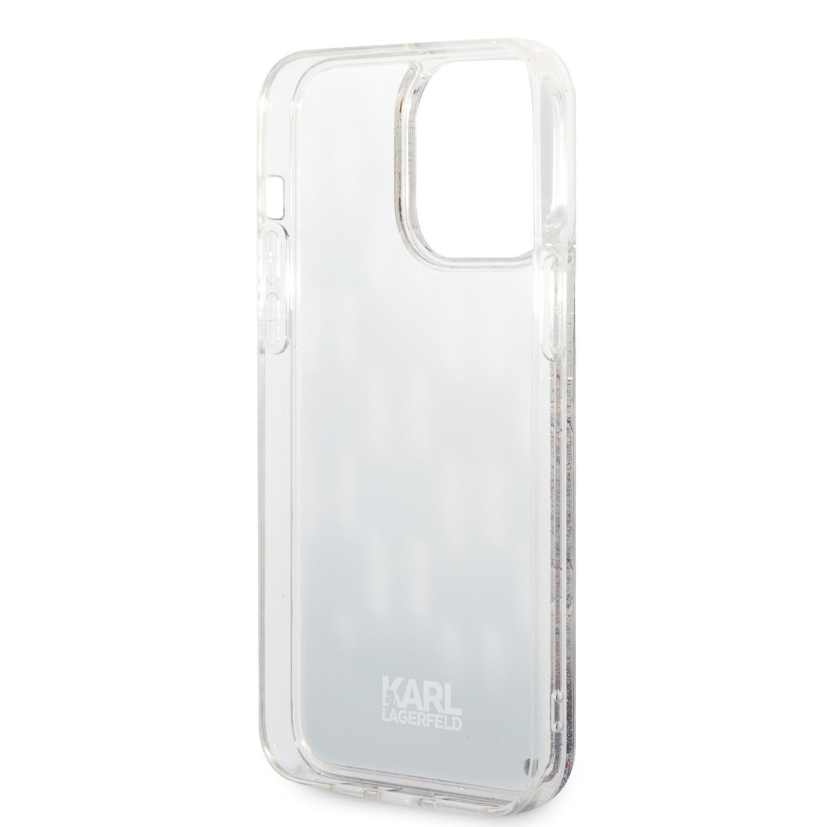 Karl Lagerfeld Karl Lagerfeld iPhone 14 Pro Max TPU Backcover - Liquid Glitter - Monogram - Zwart, foto 6 van 6