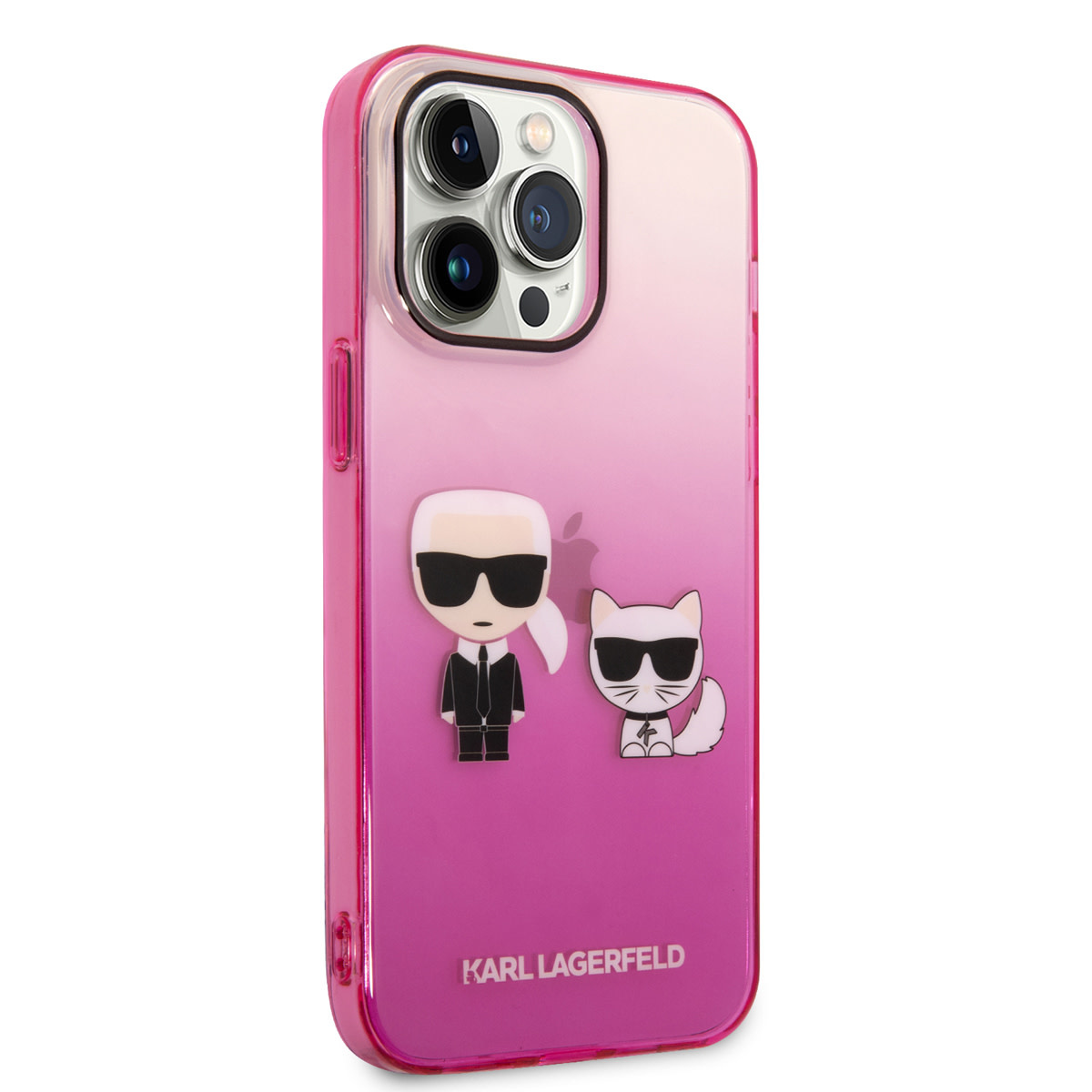 Karl Lagerfeld Karl Lagerfeld iPhone 14 Pro Max Hardcase Backcover - K&C - Gradient - Roze, foto 4 van 6