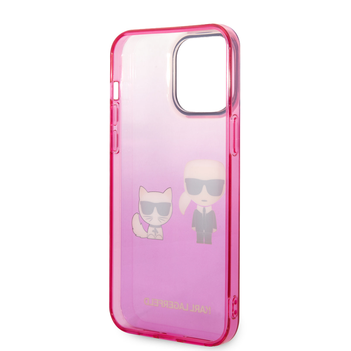 Karl Lagerfeld Karl Lagerfeld iPhone 14 Pro Max Hardcase Backcover - K&C - Gradient - Roze, foto 6 van 6