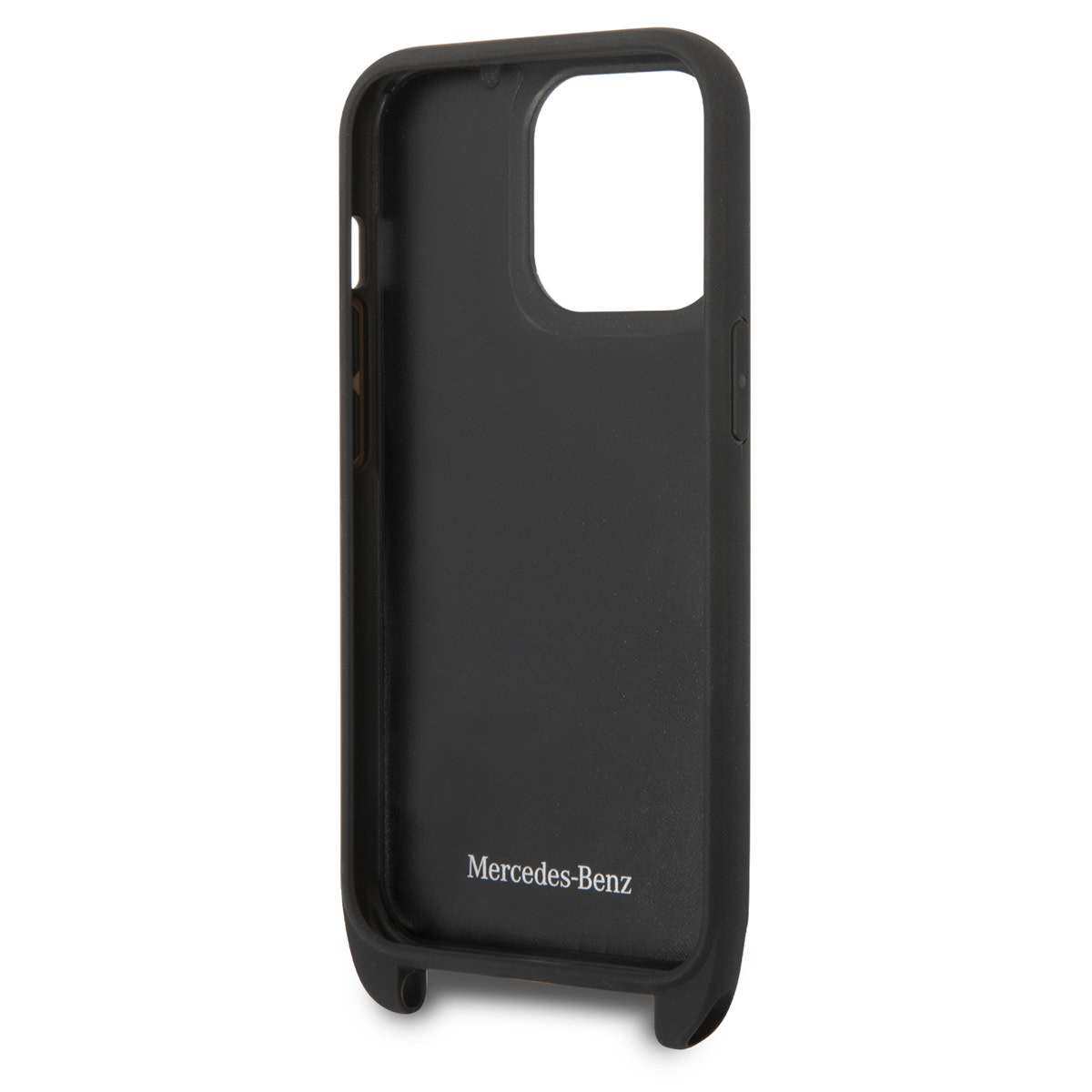 Mercedes-Benz Mercedes-Benz iPhone 14 Pro TPU Backcover - Strap Case - Star Pattern - Zwart, foto 5 van 6