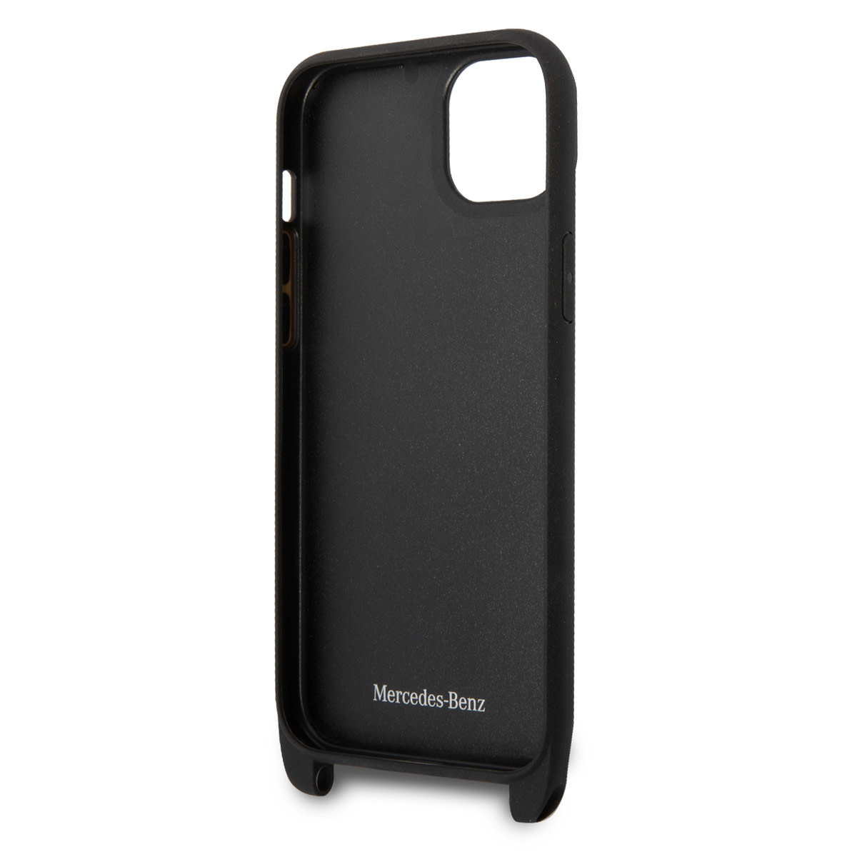 Mercedes-Benz Mercedes-Benz iPhone 14 & 15 Plus TPU Backcover - Strap Case - Star Pattern - Zwart, foto 5 van 6