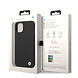 BMW BMW iPhone 14 & 15 Plus Silicone Backcover - Metal Logo - Zwart