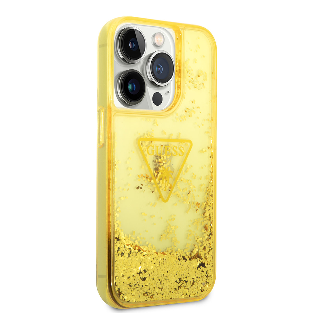 Guess Guess TPU Liquid Glitter Translucent Hardcase Hoesje voor Apple iPhone 14 Pro, foto 4 van 6
