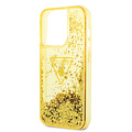 Guess Guess TPU Liquid Glitter Translucent Hardcase Hoesje voor Apple iPhone 14 Pro