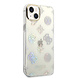 Guess Guess iPhone 14 & 15 Plus Hardcase-Ruckseite - Peony Glitter - Weiss Guess Guess iPhone 14 & 15 Plus Hardcase-Ruckseite - Peony Glitter - Weiss