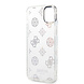 Guess Guess Coque arriere rigide pour iPhone 14 & 15 Plus - Peony Glitter - Blanc Guess Guess Coque arriere rigide pour iPhone 14 & 15 Plus - Peony Glitter - Blanc