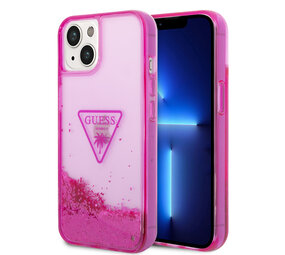 Guess Guess Coque arriere rigide pour iPhone 14 & 15 Plus - Liquid Glitter - Translucide - Fuchsia Guess Guess Coque arriere rigide pour iPhone 14 & 15 Plus - Liquid Glitter - Translucide - Fuchsia
