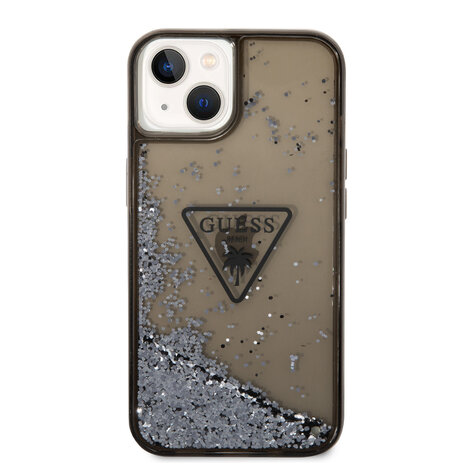 Guess Guess Coque arriere rigide pour iPhone 14 & 15 Plus - Liquid Glitter - Translucide - Noir Guess Guess Coque arriere rigide pour iPhone 14 & 15 Plus - Liquid Glitter - Translucide - Noir