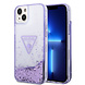 Guess Guess Coque arriere rigide pour iPhone 14 & 15 Plus - Liquid Glitter - Translucide - Violet Guess Guess Coque arriere rigide pour iPhone 14 & 15 Plus - Liquid Glitter - Translucide - Violet