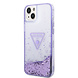 Guess Guess Coque arriere rigide pour iPhone 14 & 15 Plus - Liquid Glitter - Translucide - Violet Guess Guess Coque arriere rigide pour iPhone 14 & 15 Plus - Liquid Glitter - Translucide - Violet