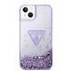 Guess Guess Coque arriere rigide pour iPhone 14 & 15 Plus - Liquid Glitter - Translucide - Violet Guess Guess Coque arriere rigide pour iPhone 14 & 15 Plus - Liquid Glitter - Translucide - Violet
