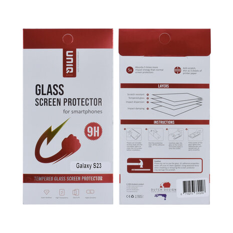 TUNIQ box of 10 - TUNIQ Galaxy S23 Tempered glass - Transparent