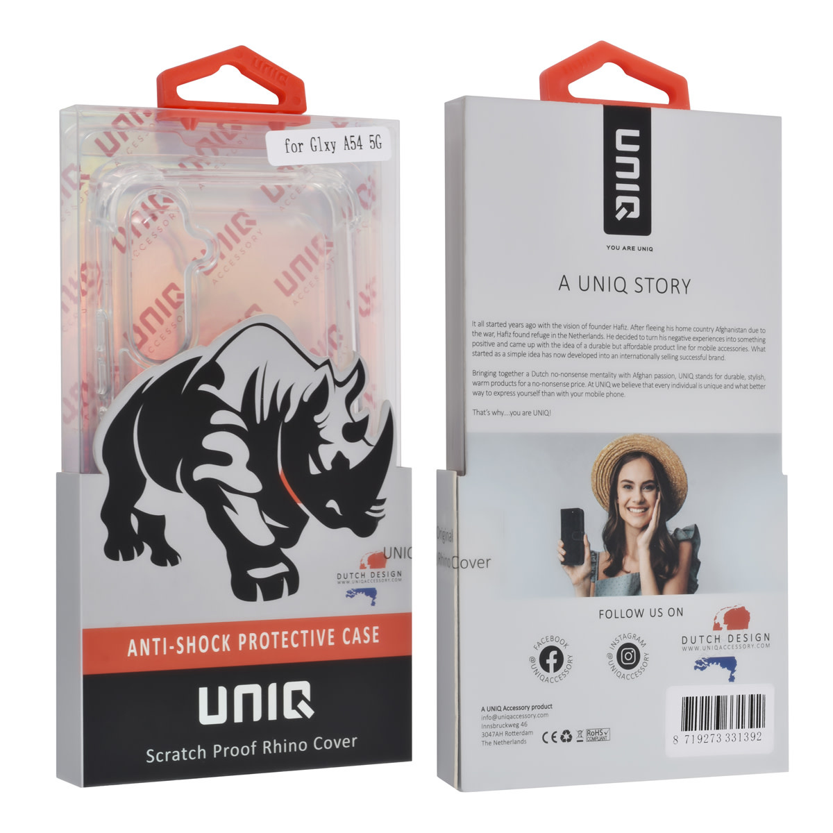 UNIQ Accessory UNIQ Accessory Samsung Galaxy A54 5G TPU Backcover - Transparant - Antishock, foto 4 van 4