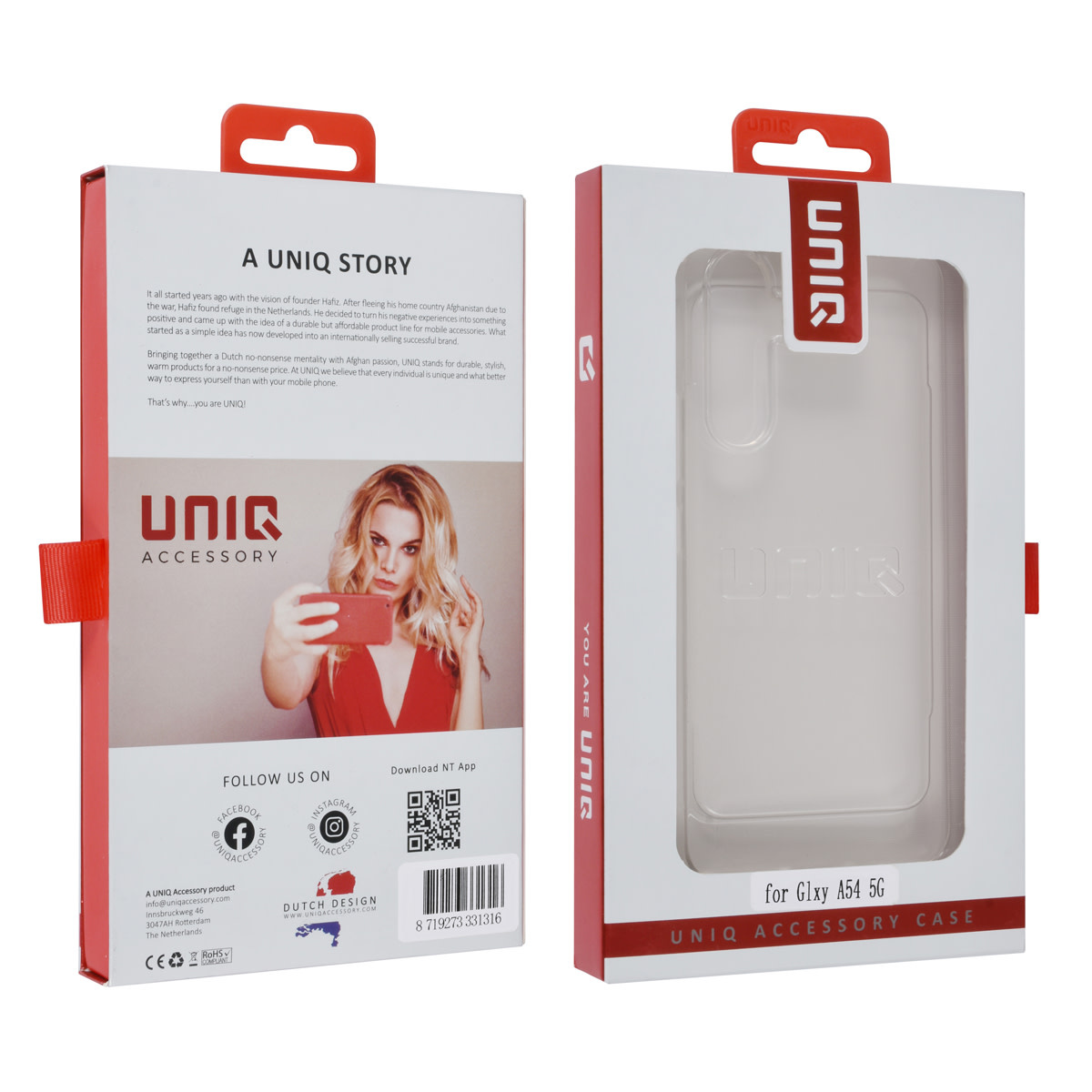 UNIQ Accessory UNIQ Accessory Samsung Galaxy A54 5G TPU Backcover - Transparant, foto 4 van 4