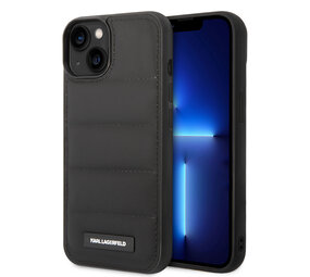 Karl Lagerfeld Karl Lagerfeld iPhone 14 & 15 Plus Hardcase Backcover - Puffy Elongated - Nylon - Black Karl Lagerfeld Karl Lagerfeld iPhone 14 & 15 Plus Hardcase Backcover - Puffy Elongated - Nylon - Black
