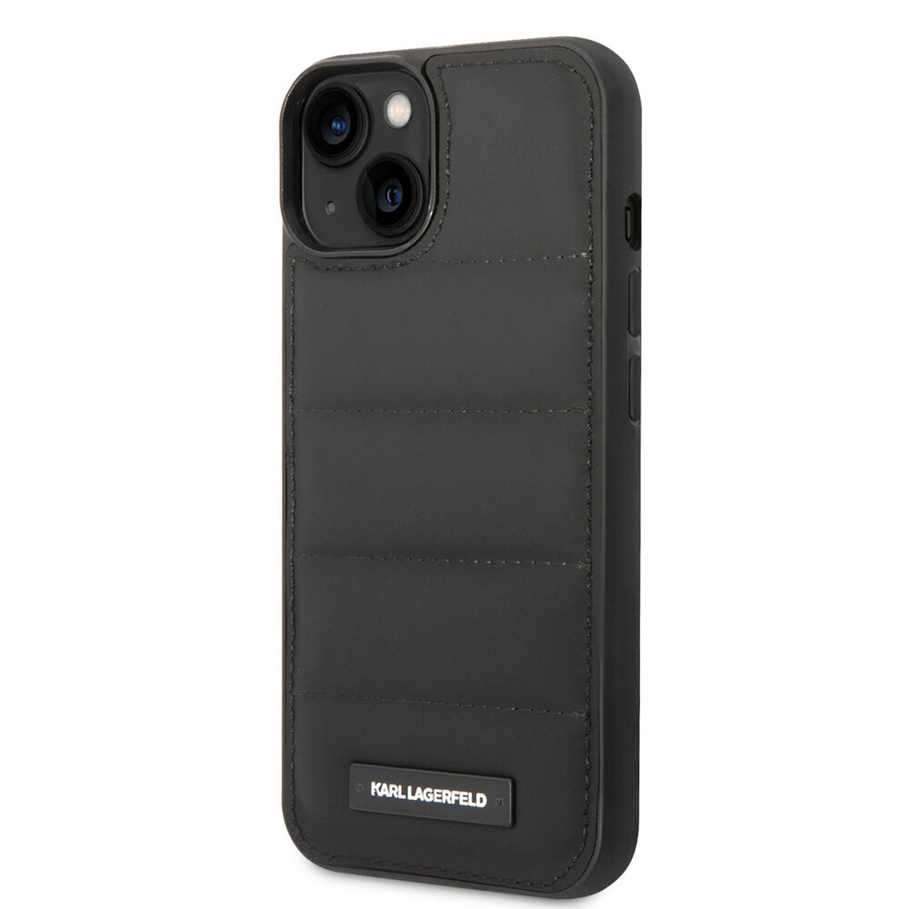 Karl Lagerfeld Karl Lagerfeld Coque arriere rigide pour iPhone 14 & 15 Plus - Puffy Elongated - Nylon - Noir Karl Lagerfeld Karl Lagerfeld Coque arriere rigide pour iPhone 14 & 15 Plus - Puffy Elongated - Nylon - Noir