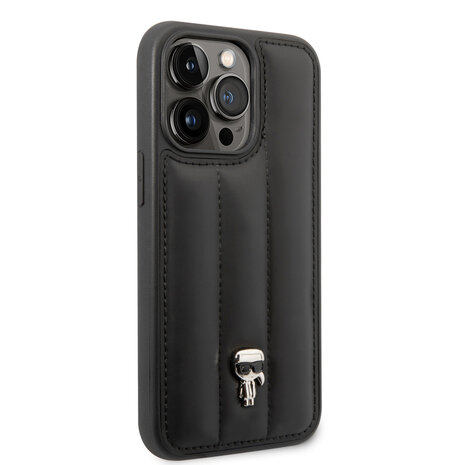Karl Lagerfeld Karl Lagerfeld Coque arrière rigide pour iPhone 14 Pro - Puffy Ikonik Pin - Nylon - Noir Karl Lagerfeld Karl Lagerfeld Coque arrière rigide pour iPhone 14 Pro - Puffy Ikonik Pin - Nylon - Noir