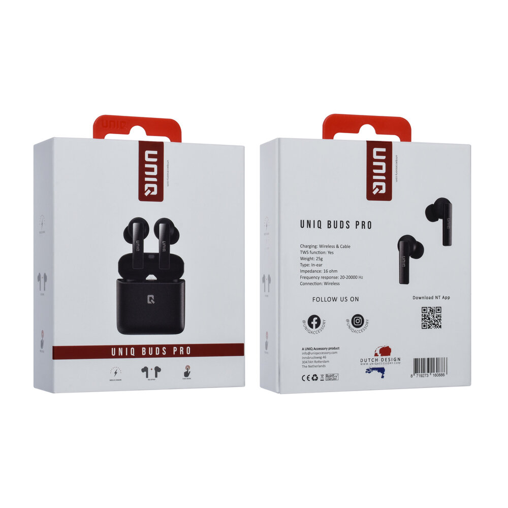 UNIQ Accessory UNIQ Buds Pro TWS kabellose Ohrhörer mit Ladeetui UNIQ Accessory UNIQ Buds Pro TWS kabellose Ohrhörer mit Ladeetui