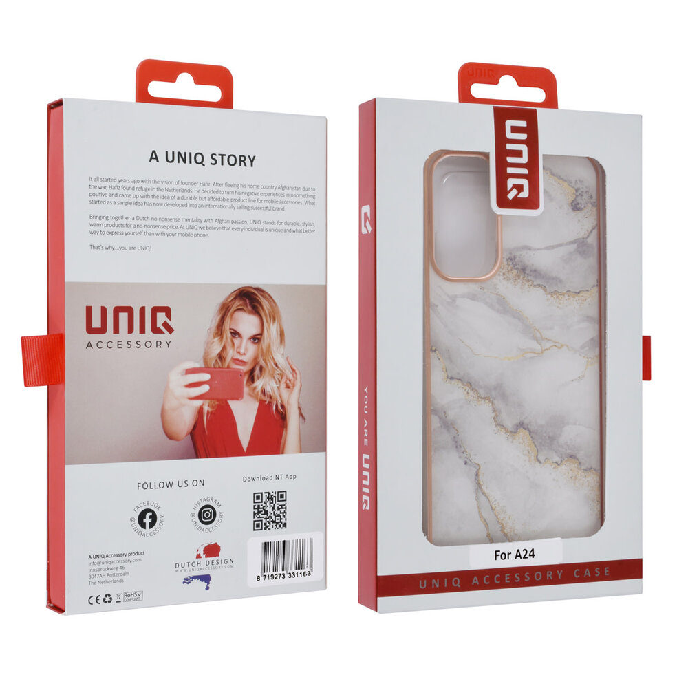 UNIQ Accessory UNIQ Accessory Samsung Galaxy A24 TPU Hülle - Marble White UNIQ Accessory UNIQ Accessory Samsung Galaxy A24 TPU Hülle - Marble White