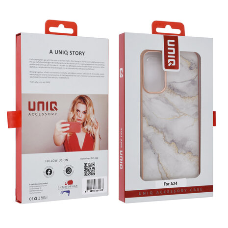 UNIQ Accessory UNIQ Accessory Samsung Galaxy A24 TPU Hülle - Marble White UNIQ Accessory UNIQ Accessory Samsung Galaxy A24 TPU Hülle - Marble White