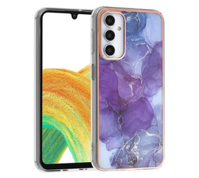 UNIQ Accessory UNIQ Accessory Samsung Galaxy A24 TPU Backcover - Marble Purple UNIQ Accessory UNIQ Accessory Samsung Galaxy A24 TPU Backcover - Marble Purple