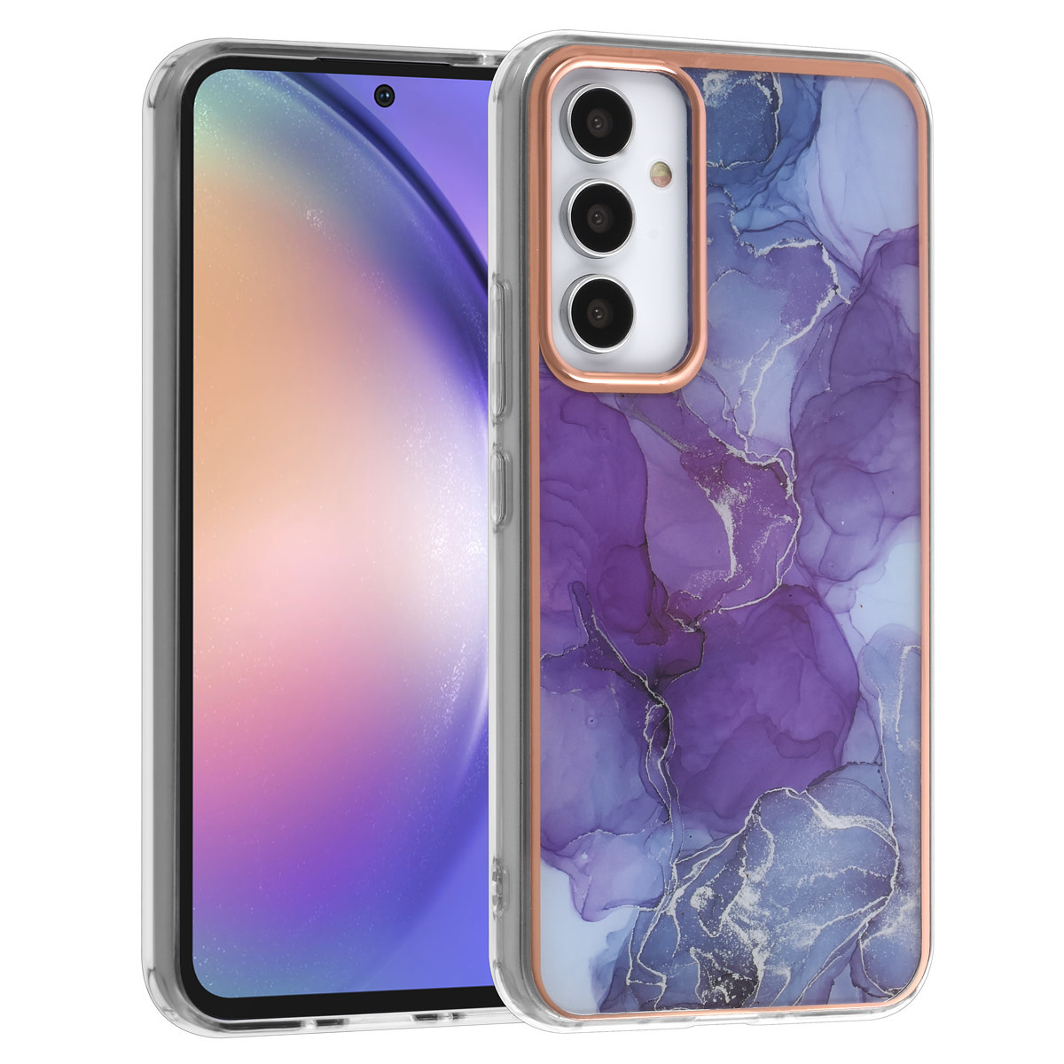 UNIQ Accessory UNIQ Accessory Galaxy A54 5G TPU Backcover - Marble Purple