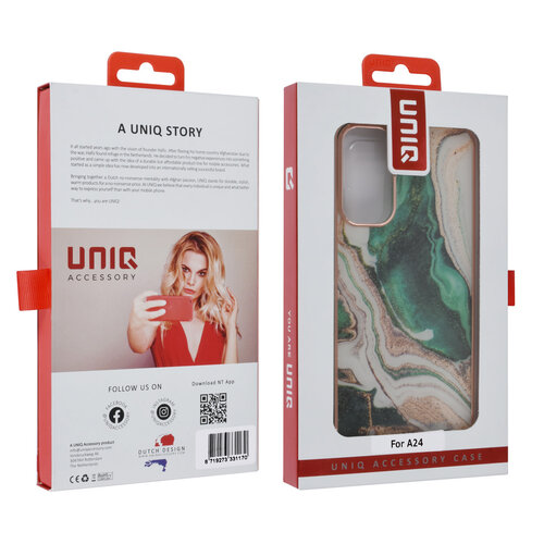 UNIQ Accessory UNIQ Accessory Étui pour Samsung Galaxy A24 - Marble Green