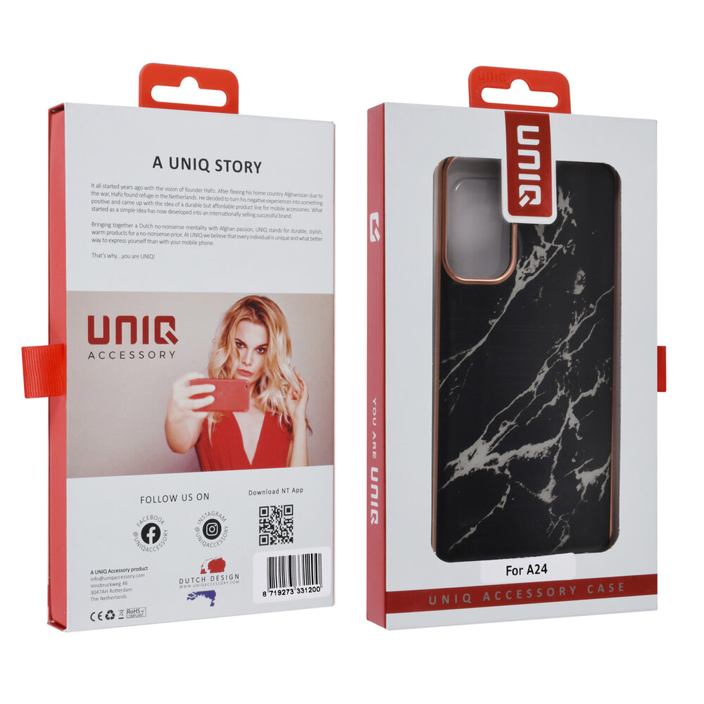 UNIQ Accessory UNIQ Accessory Étui pour Samsung Galaxy A24 - Marble Black UNIQ Accessory UNIQ Accessory Étui pour Samsung Galaxy A24 - Marble Black